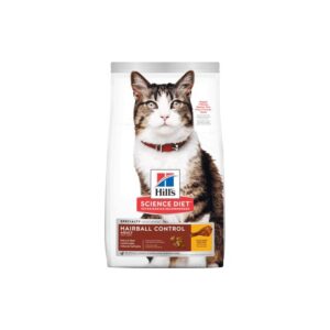 Hill's Science Diet Adult Hairball Control, alimento para gatos adultos control de bolas de pelo 1.58kg